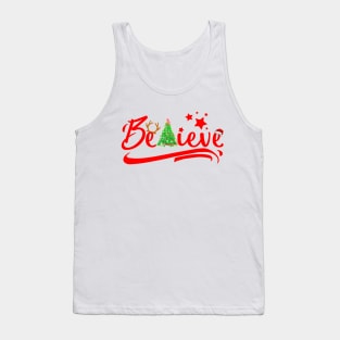 Believe in Christmas Red Tank Top